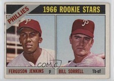 1966 Topps Stars Fergie Jenkins Ferguson Bill Sorrell #254 Rookie RC HOF 2k3