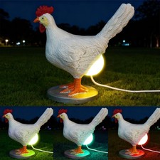 Chicken Egg lamp with 16 Colors Change Funny Chicken Lamp Laying Egg Lifelike...