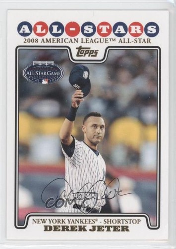Derek Jeter [Gold Foil] #UH52 2008 Topps Update & Highlights card