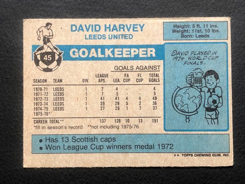 Topps Fußball Karten 1976-77 - Blue Backs - Vereine A bis L - Bild 213 von 245