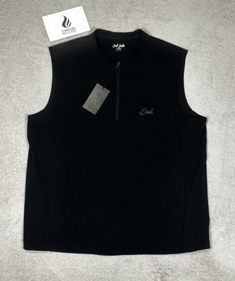 Bad Birdie Elements Lightweight Wind 1/4 Zip Golf Vest Black Mens XL BBMT045-067