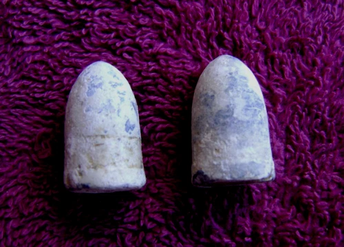 (2) SCARCE .54 CALIBER US STARR CAVALRY CARBINE BULLET-M&M # 53 (SHILOH)