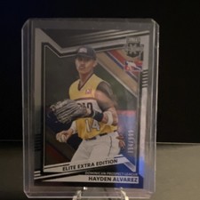 Panini 2022 Elite Extra Hayden Alvarez #171 Rookie Serial /999 Dominican League