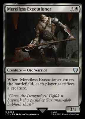 Merciless Executioner - 204 - NM - Commander: The Lord of the Rings - MTG
