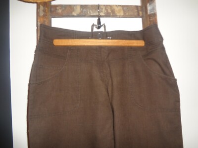 Pantalon Large H&M Taille 38 Couleur Marron - Occasion Très Bon état Parfait