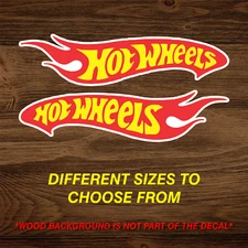 2x Hot Wheels Vinyl Decal Sticker Many Sizes Free Shipping