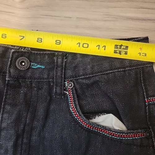 VTG Rocawear Jeans Boys 10 Blue Denim Y2K Relaxed Embroidered Pockets Streetwear - Picture 19 of 19