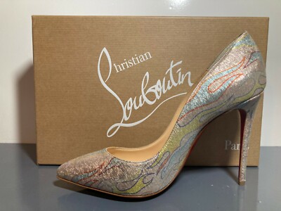 Christian Louboutin PIGALLE FOLLIES Lurex Flame Pointed Toe