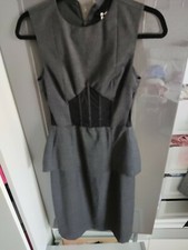 Versus Versace  wool blend grey Dress Size 38 RRP £299