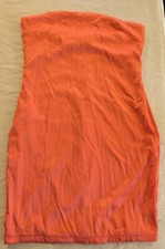 FASHION NOVA NWT  Women’s ORANGE STRETCH TUBE DRESS LARGE