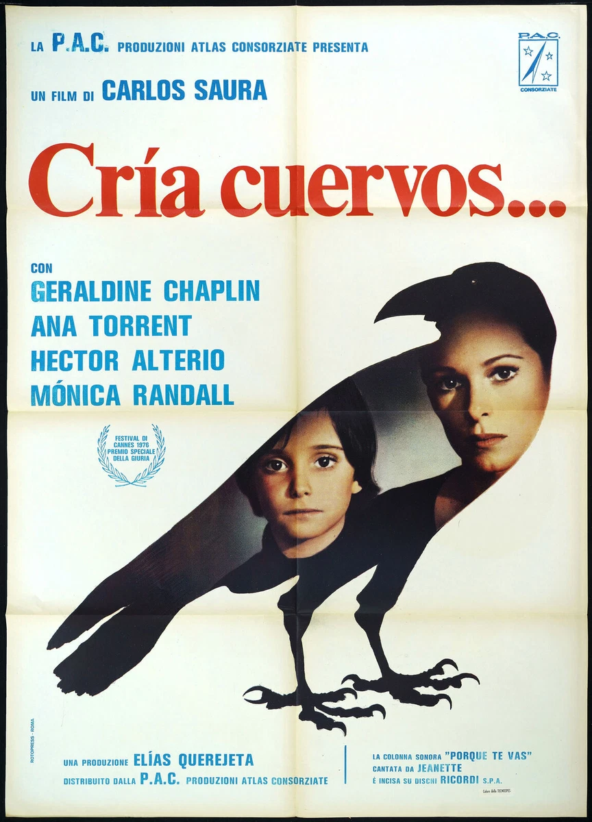 CRIA CUERVOS POSTER (TYPE A) GERALDINE CHAPLIN CARLOS SAURA 1975.