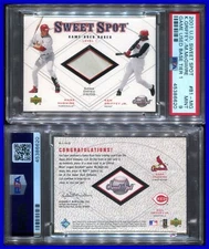 PSA 9 2001 Sweet Spot Game Base Duos #B1-MG Mark McGwire Ken Griffey Jr. POP5