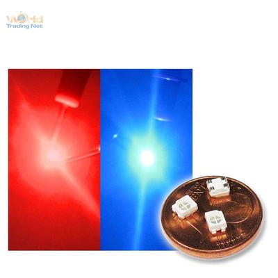 10 LEDs 3528 Doppelchip ROT/BLAU Red Blue Double Chip