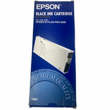 Genuine Epson T407 Black Ink Cartridge for Stylus Pro 9000
