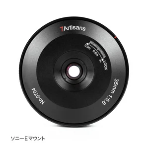 7Artisans 35mm F5.6 objectif de crêpe pour caméra Sony E (Sony α, Full Frame) =Black=