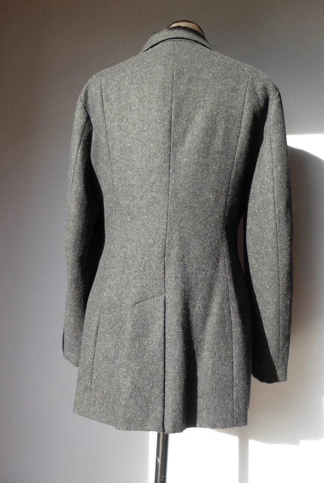 BENSIMON veste façon saharienne 65 % Laine GRIS T 42 TRES BON ETAT Foto 4 de 4