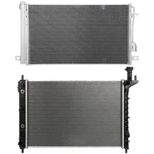 Radiator & AC Condenser Cooling For 08-17 Buick Enclave 07-16 GMC Acadia