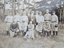 Baseball Team Group Roster Photo AW & Co c. 1910 B&W souvenir photograph