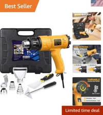 1800W Heavy Duty Heat Gun Kit With Variable Temp Control - Hot Air Accessories