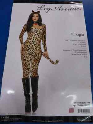 Cougar Leopard Cheetah Cat Animal Fancy Dress Up Halloween Sexy