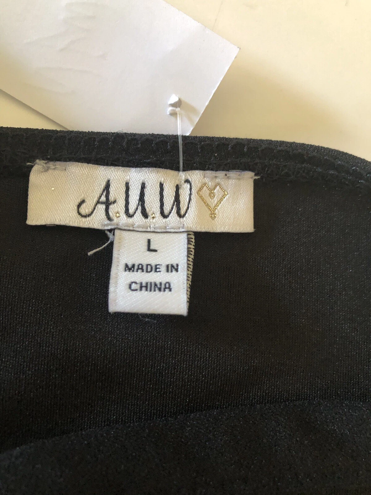 UNDERCOVER AFFARE AUW Secret Charm Mini Abito Nero con Bordo Argento Perline Strass Tg L