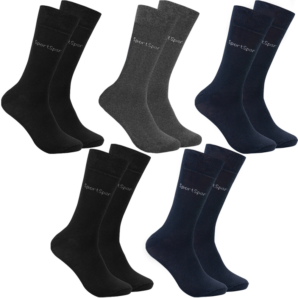 SportSpar SparSocken в бизнес-режиме Socken 5 Paar schwarz blau grau neu