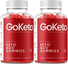 (2 Pack) Go Keto Gummies, GoKeto ACV Keto Gummies (120 Gummies)