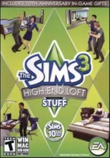 The Sims 3: High-End Loft Stuff PC MAC DVD furniture expansion pack add-on game!