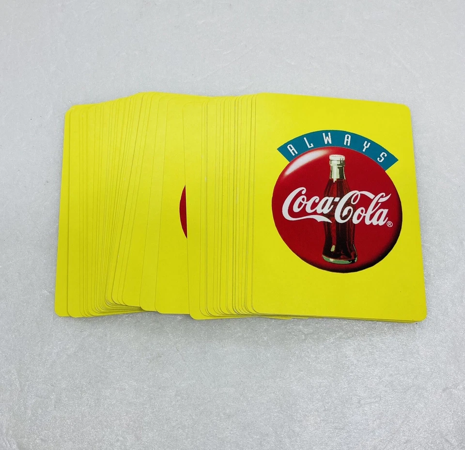 Vintage 1994 “Always Coca Cola” Playing Cards Yellow Box Coke Brand USA 31 - Image 2 of 4