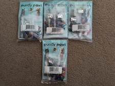 160 - Purrdy Paws Soft Dog Nail Caps Rainbow Glitter Combo Adhesive Applicator M