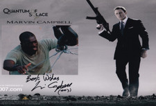 MARVIN CAMPBELL signed Autogramm 20x30cm JAMES BOND in Person autograph COA