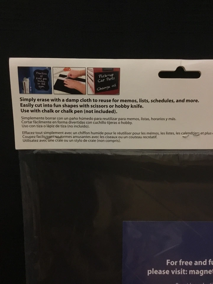 2 Sheets Magnet Source Flexible Magnetic Chalkboard, Easily Cut Into Fun Shapes! - Image 2 of 2