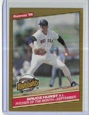 1986 Donruss Highlights #47 Bruce Hurst Boston Red Sox