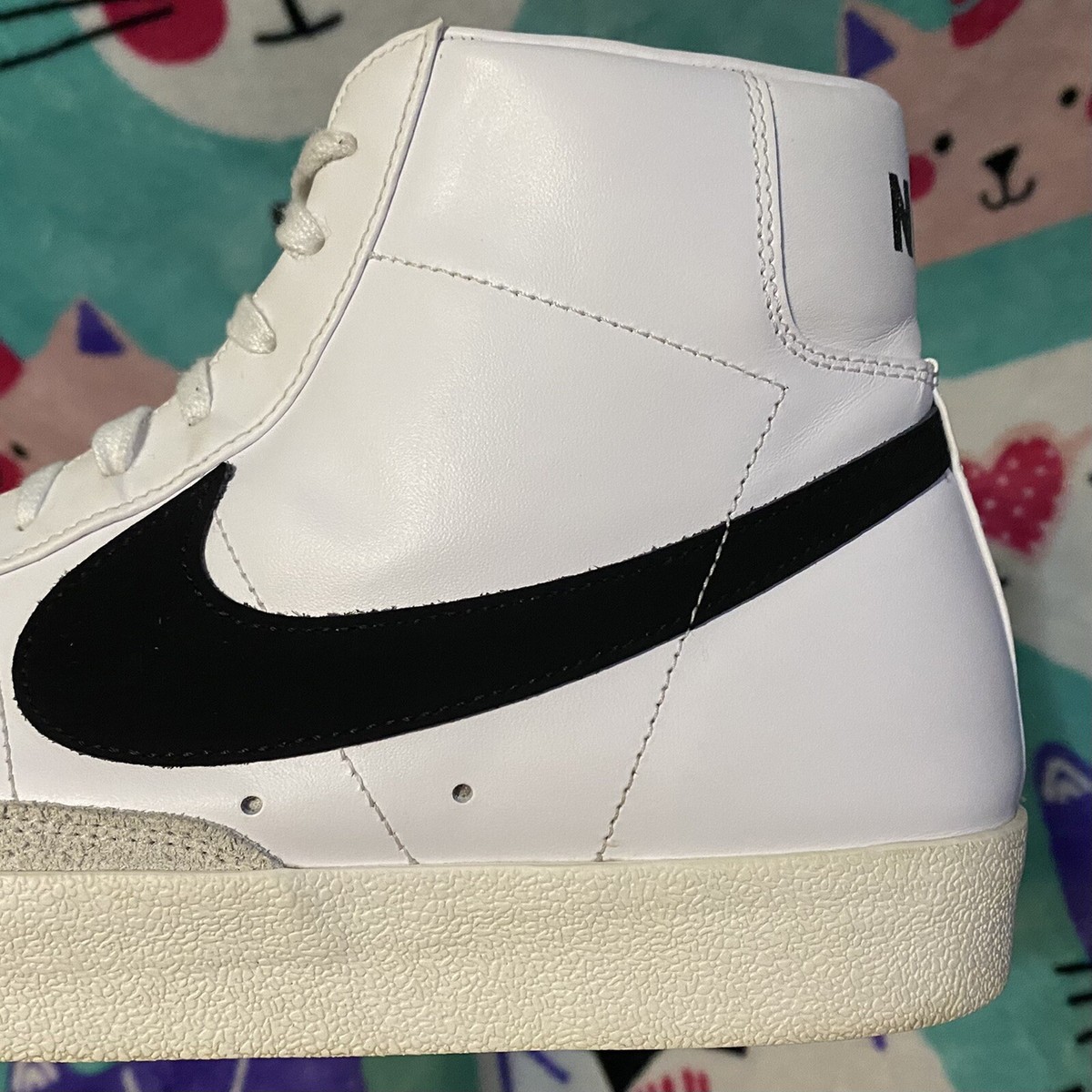 Nike Blazer Mid 77 Vintage White/Black BQ8606-100 Size 14