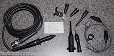 MILITARY SURPLUS 35 MHZ 10X OSCILLOSCOPE PROBE KIT HOOK BANANA FLEX ALLIGATOR