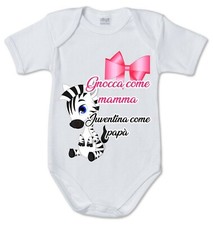 Body tutina divertente gnocca come mamma juventina come papà regalo Juventus  