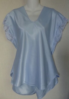 baby blue satin pajama set