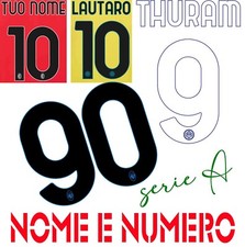 NAMESET PERSONALIZZAZIONE nome NUMERO maglie Serie A 2024/25