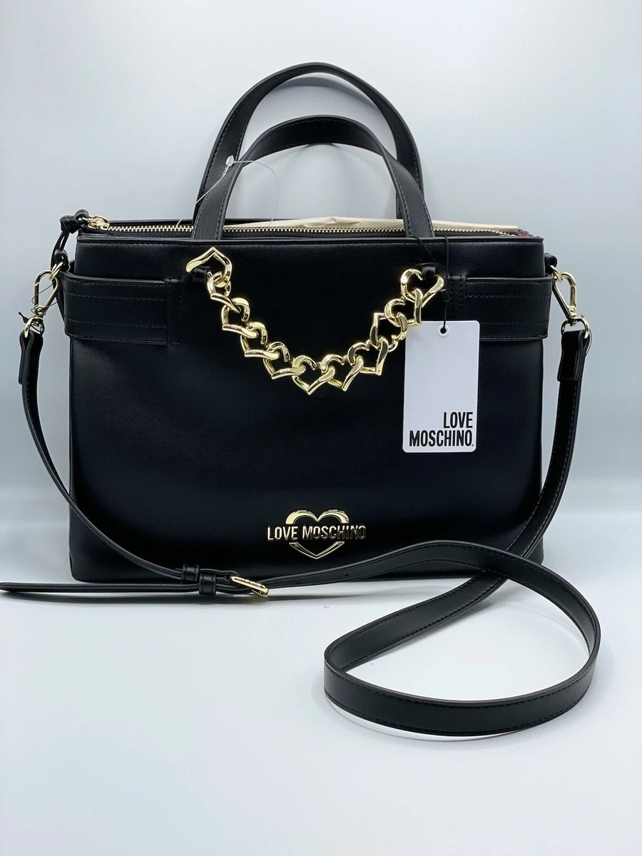 Borsa calf pu cheap nero moschino