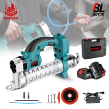 Cordless Grease Gun 10000PSI Brushless Battery Powered Grease Gun + 2 Battery