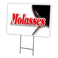 Molasses Yard Sign & Stake outdoor plastic coroplast window