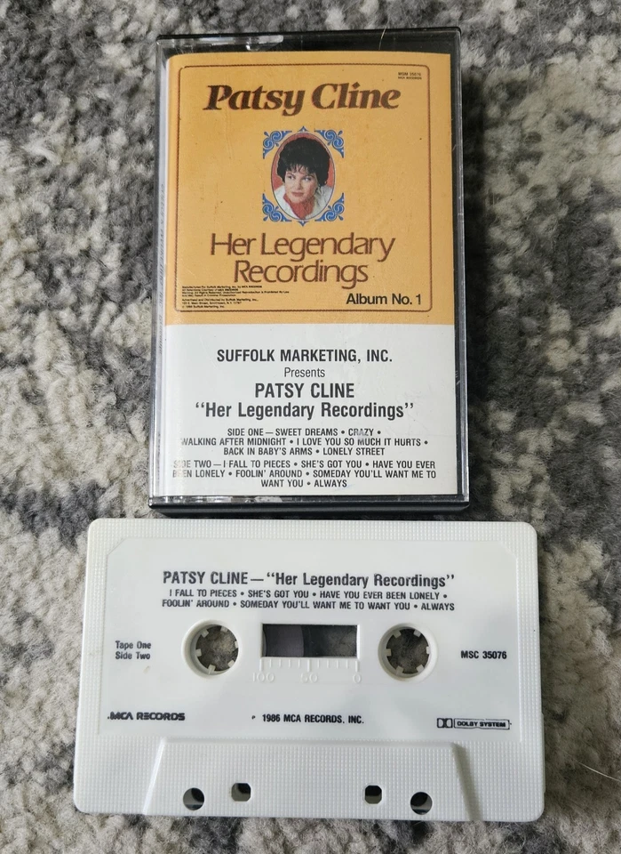 PATSY CLINE HER LEGENDARY RECORDINGS ALBUM 1 & 2 1986 {MINT COND} - Image 4 of 4