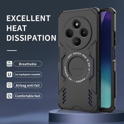 For Xiaomi Redmi 14C Hybrid Armor Shockproof Heat Dissipation Hard PC Case Cover