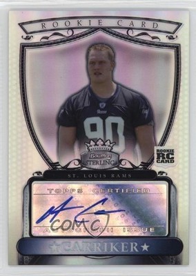 2007 Bowman Sterling Rookie Refractor 46/199 Adam Carriker #BSRA-AC Auto RC 1qy7