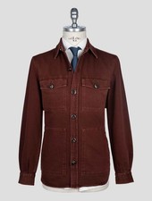 NEW ISAIA BURGUNDY COTTON COAT US 40 - EU 50 I62