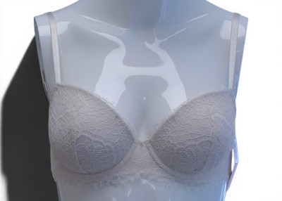 Victoria's Secret Dream Angels leicht gefütterter Halb-BH mit Spitze, creme, 32D