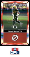 2025 UNO Elite Alt Jerseys Edition Isaiah McDuffie Red Foil #117 Packers