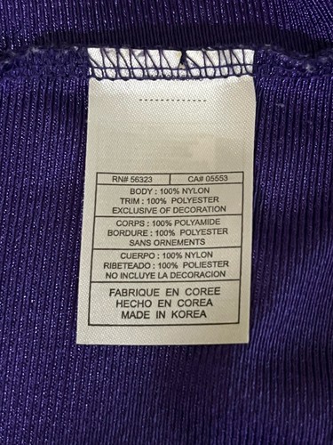 Camiseta deportiva Nike Team LSU Tigers púrpura para damas grande 12/14 de fútbol usada en excelente estado Death Valley - Imagen 7 de 8