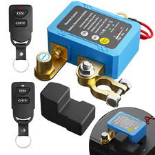 Remote Battery Disconnect Switch 12V, 240A, Kill Switch for Car Prevent Batte...