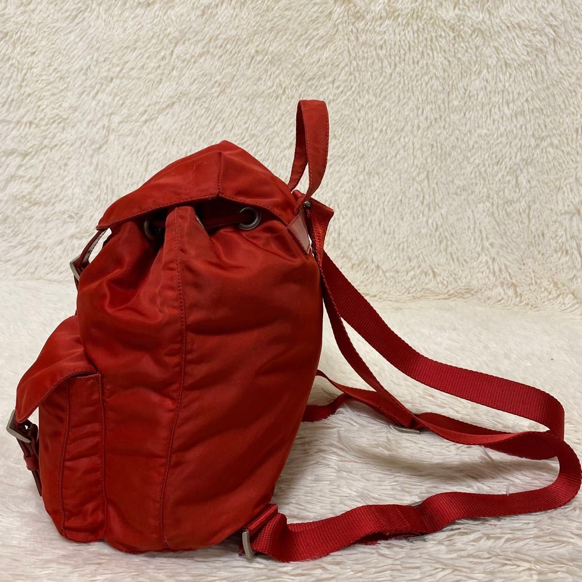 PRADA nylon backpack triangular logo Tessuto Vela… - image 4